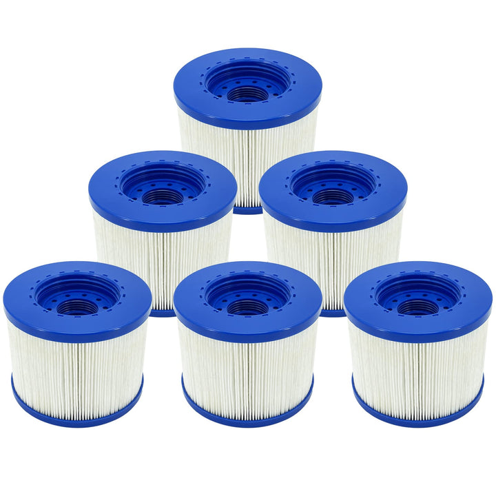 JEFFEL Infinite Spa Filter zum Schrauben, für Spa Ersatz Hot Tub, aufblasbar, ohne Schrauben, 60 mm,