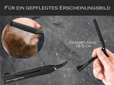 Solinger Rasiermesser Rasier-Set für Männer mit Wechselklingen Made in Germany Bartpflege Messer mit