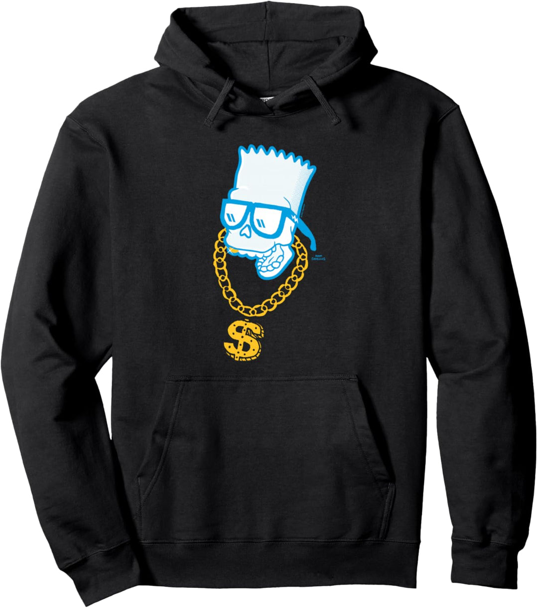 The Simpsons Bart Simpson Skull Bling Pullover Hoodie