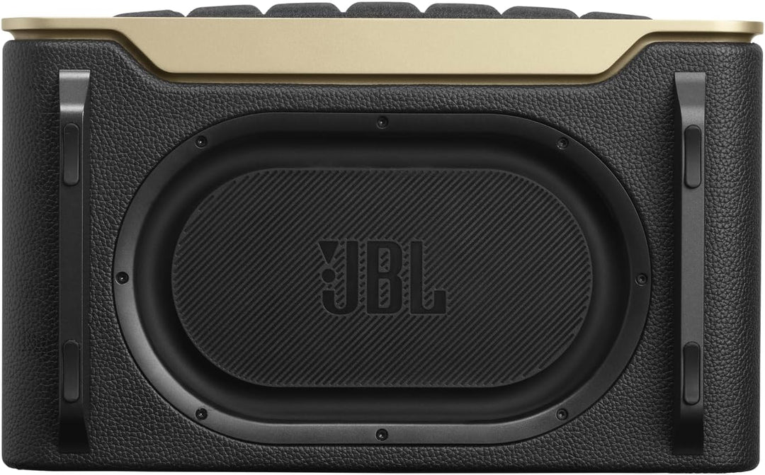 JBL Authentics 200 Smart Home Lautsprecher – 70er Jahre Retro-Design Bluetooth Box – Mit Quadrex Gri