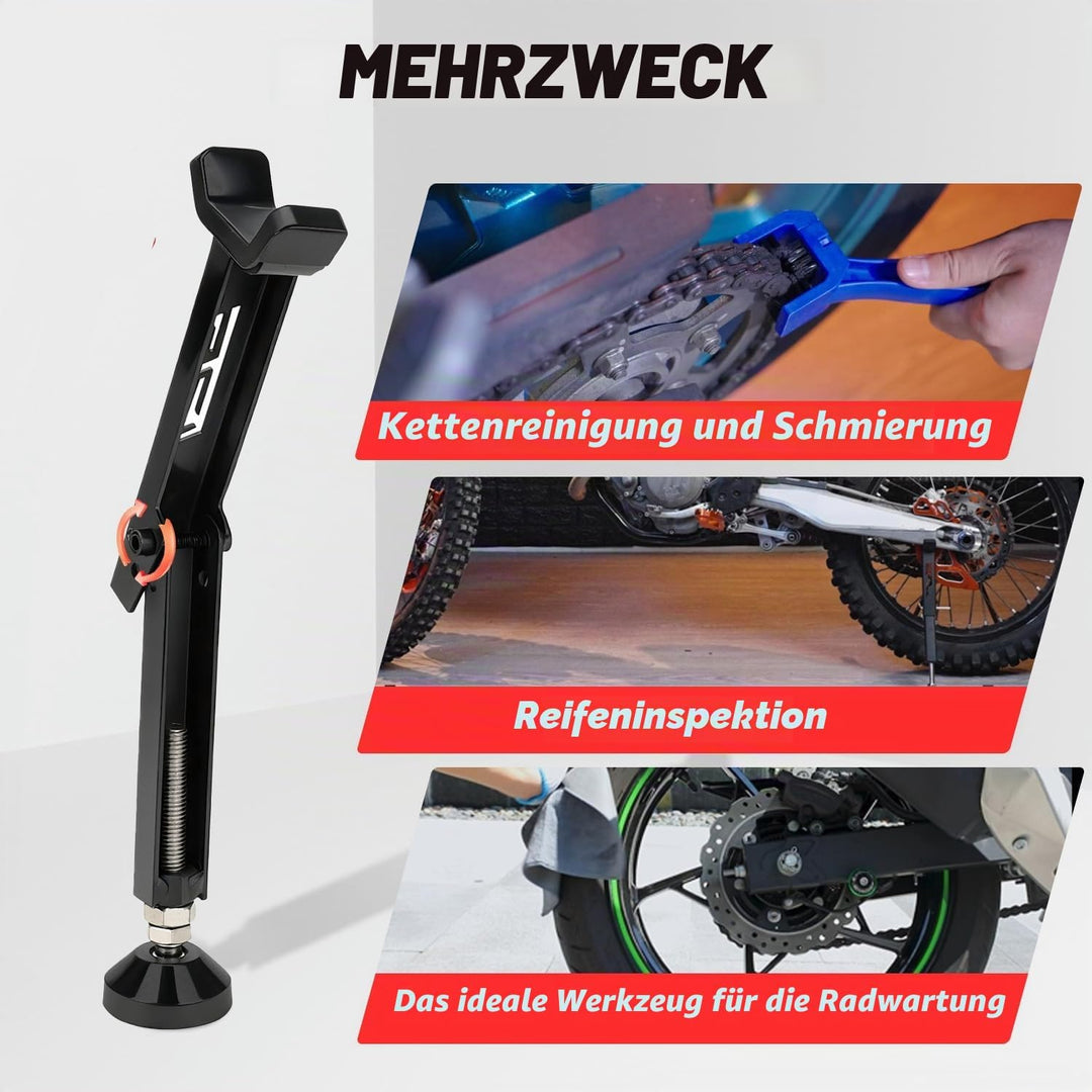 JFG RACING Motorrad Ständer Hinten,Motorrad Hinterradhubständer Ständer Tragbar Verstellbarer Radstä