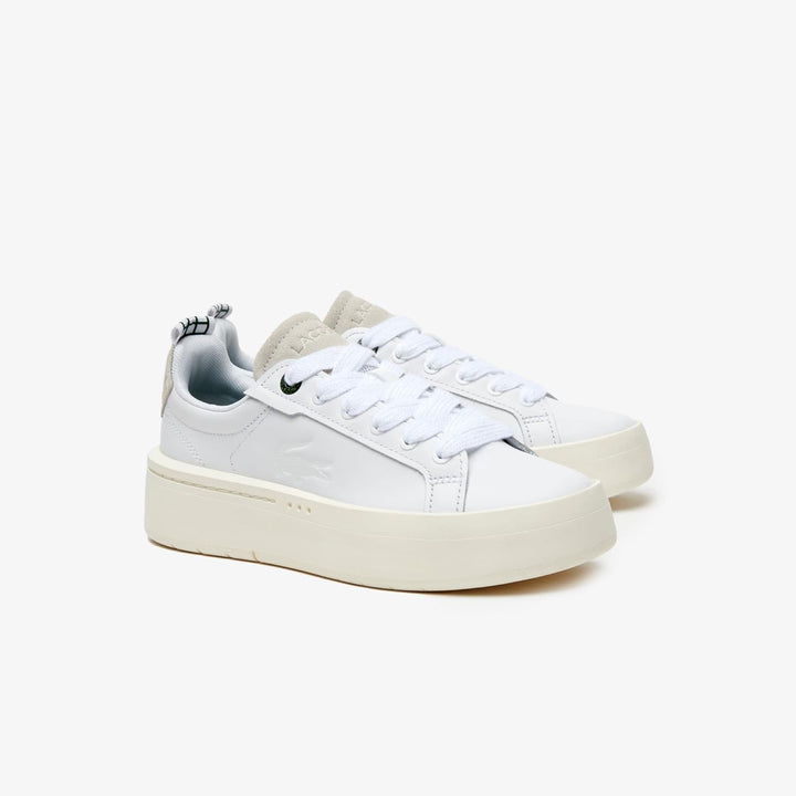 Lacoste Damen Low-Top Sneaker Carnaby PLAT 123 1 SFA, Frauen Halbschuhe 38 EU Wht Off Wht 65t, 38 EU