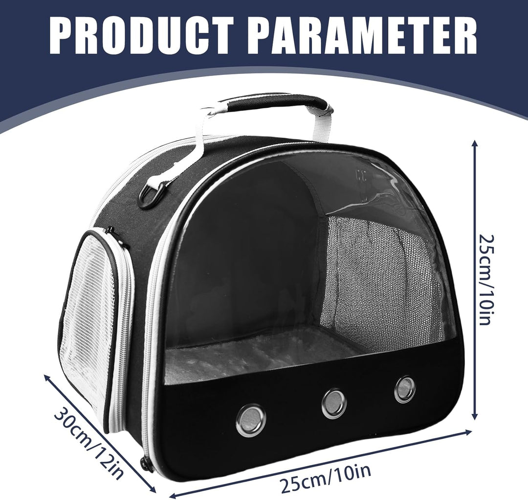 Transportbox Hamster, 30x25x25cm Transporttasche für Katze Hund, Kleintier Haustier-Tragetasche mit