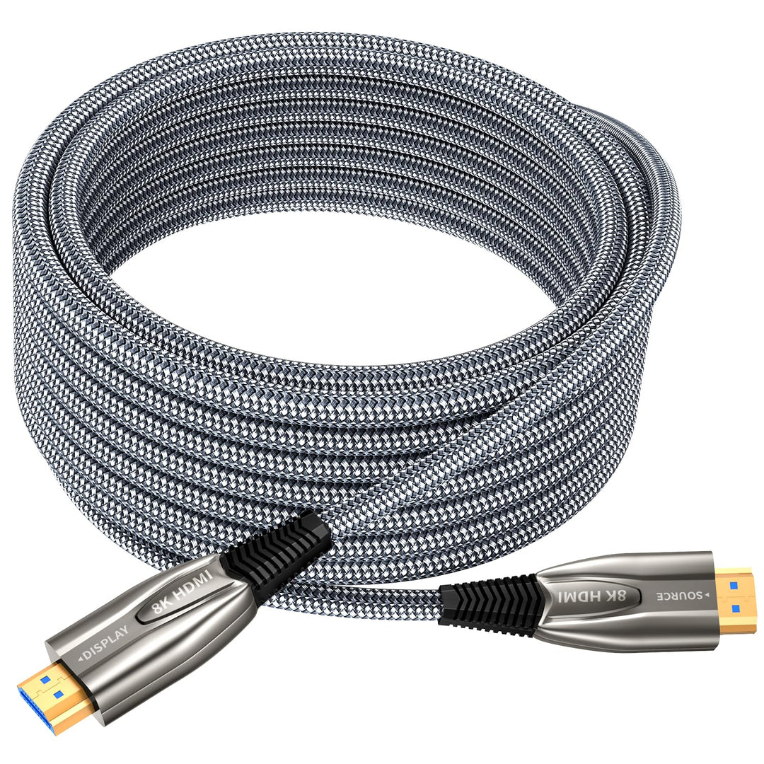 8K HDMI 2.1 Kabel 1M 48Gbps Ultra High Speed HDMIGlasfaser Kabel 4K 240Hz 165Hz 120Hz 8K 60Hz eARC N