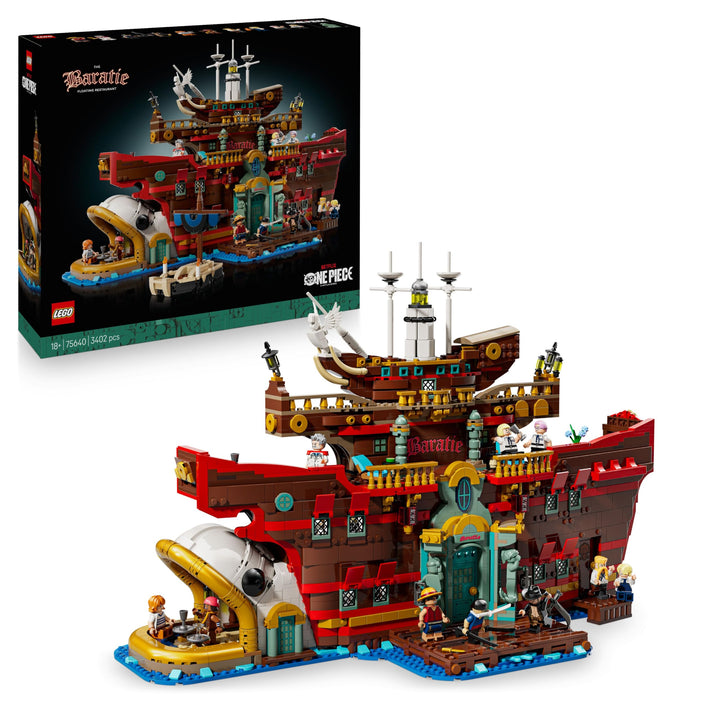 LEGO ONE Piece - Das Baratie schwimmende Restaurant - Spielzeug für Erwachsene mit detailliertem Inn