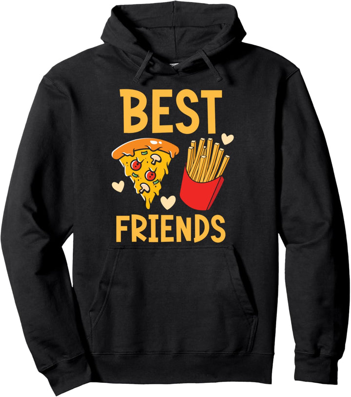 Best Friends Pommes Pizza Pullover Hoodie