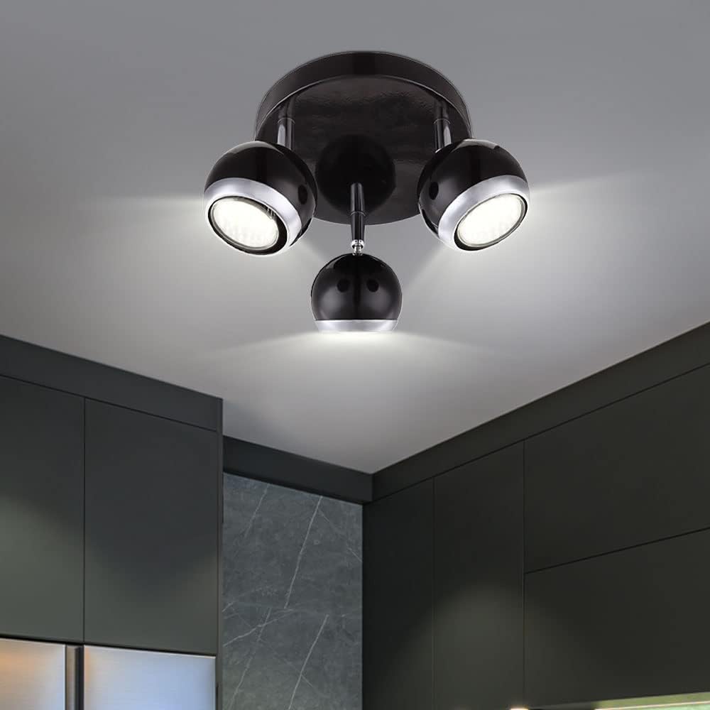 9 Watt LED Decken Lampe Leuchte Chrom Retro Design Metall Kugel Globo 57884-3