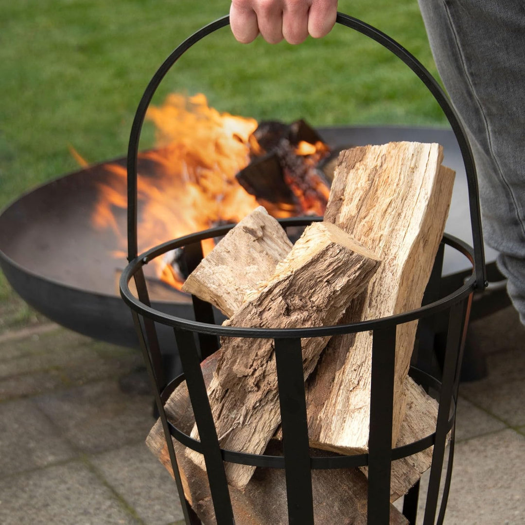 Esschert Design Feuerkorb FF466, schwarz, 40 x 35 x 37 cm