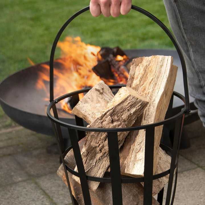 Esschert Design Feuerkorb FF466, schwarz, 40 x 35 x 37 cm