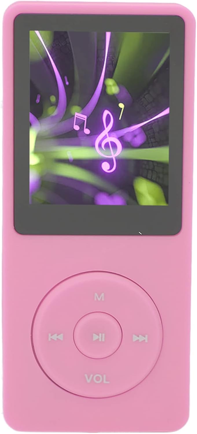 MP3-Player mit UKW-Radio und Sprachaufzeichnung, 8 GB MP4-Player, Unterstützt Bis zu 64 GB, 30 Stund