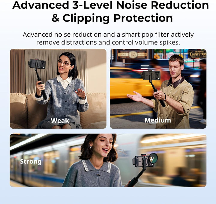SMALLRIG S70-C2 Wireless Microphone with USB-C Adapter for Phones (Black) 5717