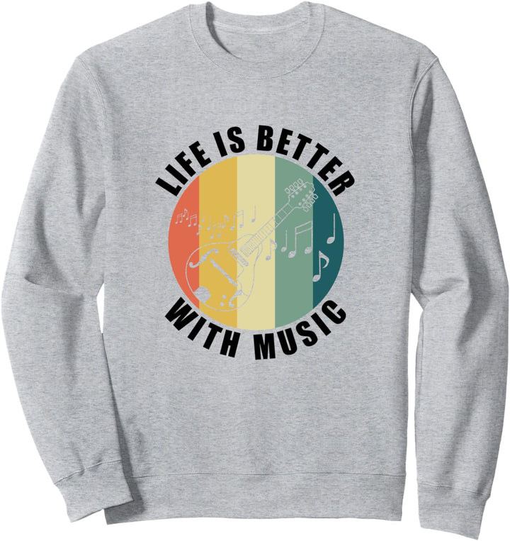 Musiker Musiknoten Leben mit Mandoline Sweatshirt