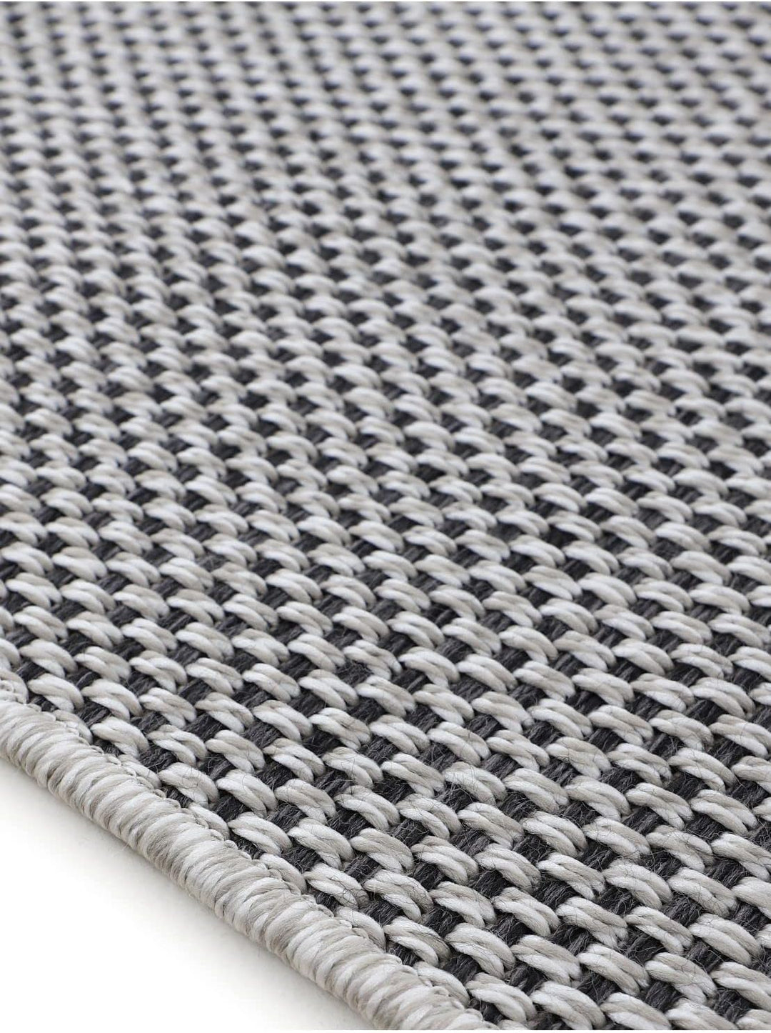 carpetfine In- und Outdoor Teppich Boho Rund Beige Flachgewebeteppich Ø 120 cm | Moderner Teppich We