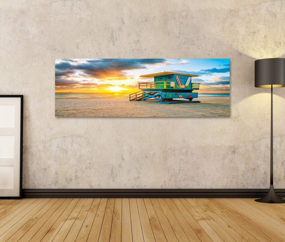 islandburner Bild auf Leinwand Miami South Beach Sunrise Florida Usa Bilder Wandbilder Poster Leinwa