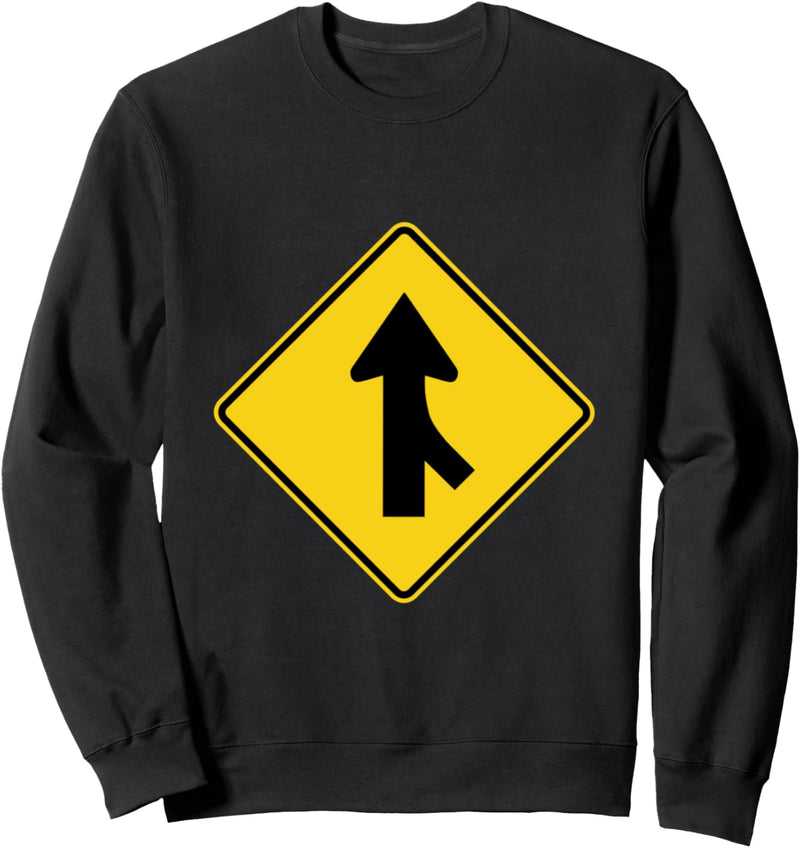 Merge Road Schild Sweatshirt