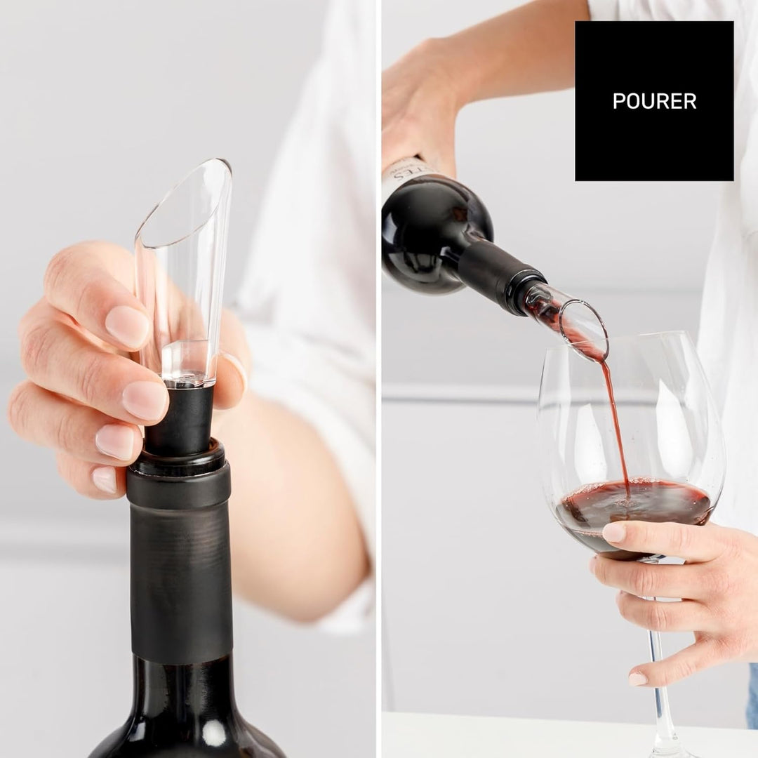 Taurus – Elektrischer Weinöffner Wine Up, kabellos, entkorkt in 6–8Sekunden, LED-Licht, inkl. Folien