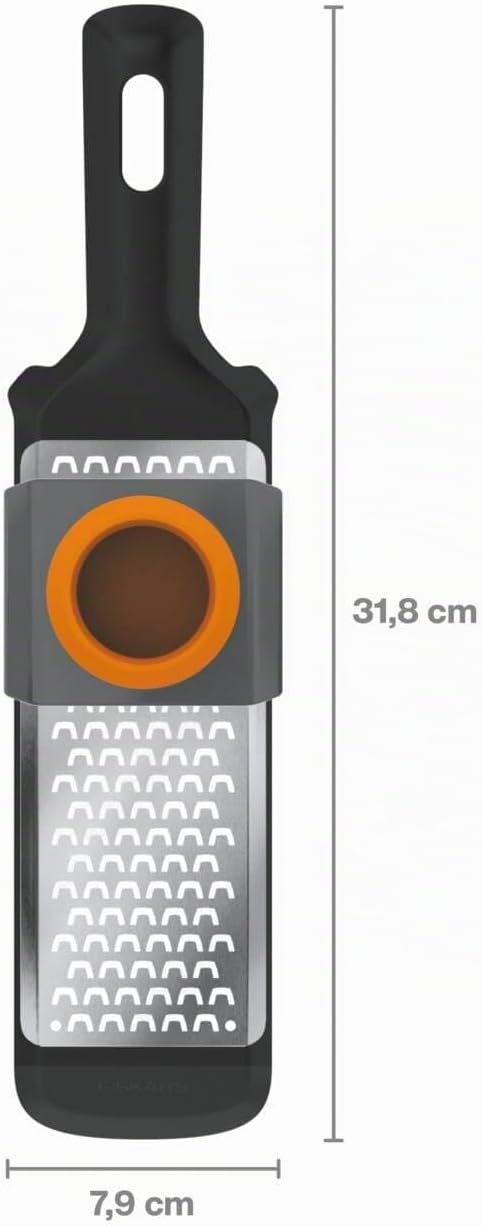 Fiskars Handreibe, Fein, Masse: 32 x 8 cm, Metall/Kunststoff, Functional Form, 1014412 Feinreibe, Fe