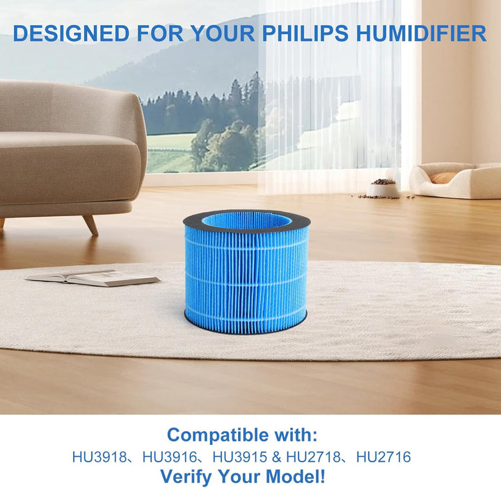 Ersatzfilter Filter Luftfilter Kompatibel mit Philips HU3918, HU3916, HU3915, HU2718, HU2716 Luftbef