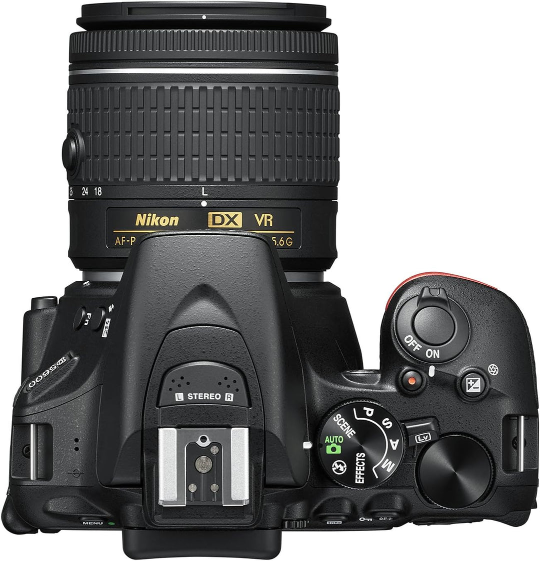 Nikon D5600 Digitale Spiegelreflexkamera, Schwarz Set AF-P VR 18-55 + AF-P VR 70-300 Single, Set AF-