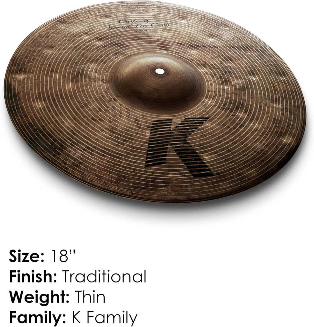 Zildjian K Custom Series - 18" Special Dry Crash Cymbal 18 Zoll, 18 Zoll
