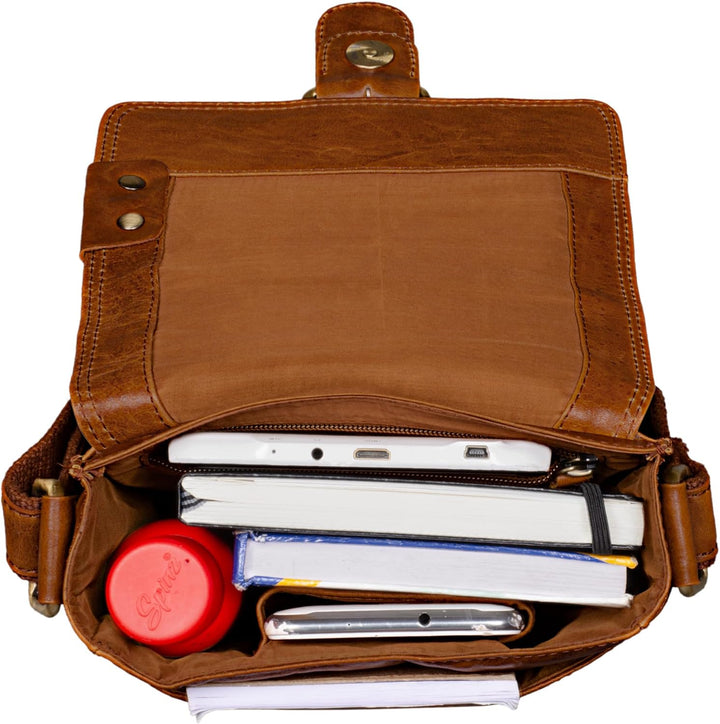STILORD 'Alessio' Leder Messenger Bag Männer klein Vintage Umhängetasche Herrentasche Tablettasche S