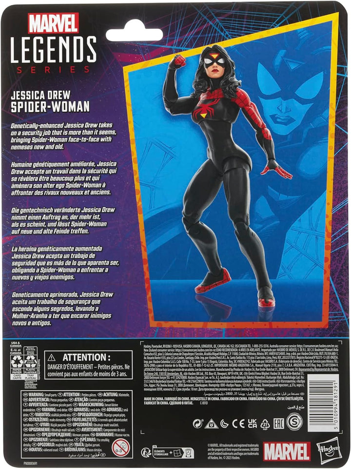 Spider-Man Hasbro Marvel Legends Series Jessica Drew Woman, 15 cm grosse Legends Action-Figur zum Sa