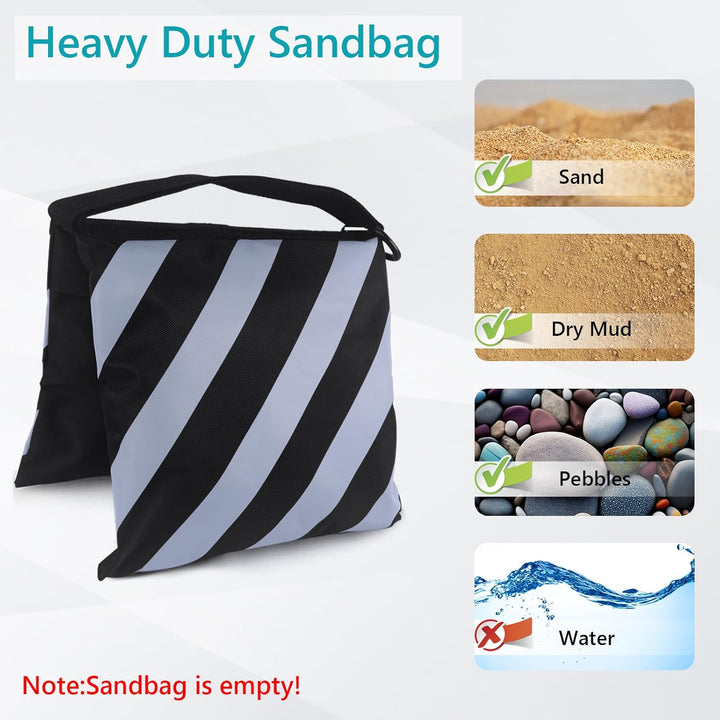 ABCCANOPY Foto-Sandsack für Videoständer, robuste Gewichtstaschen für leichtes Stativ, Campingstuhl,