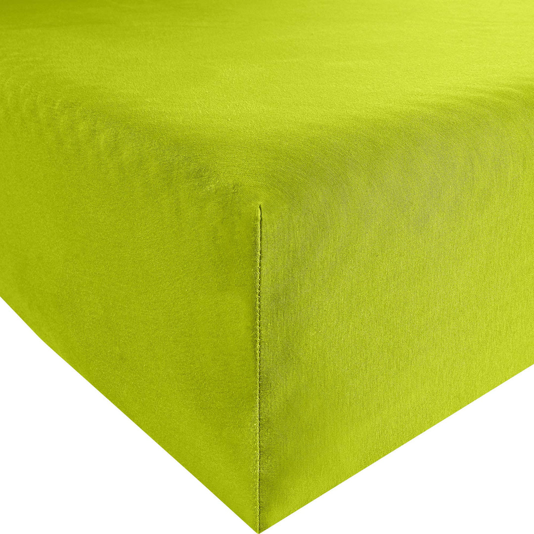 Erwin Müller Spannbettlaken Freising Elasthan-Jersey-Stretch apfelgrün Grösse 180x200-200x220 cm- de