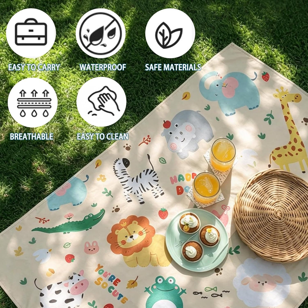 Piknik Decke Gross, Camping Teppich Outdoor, Sitzkissen Outdoor Faltbar,wasserdichte Picknickdecke,
