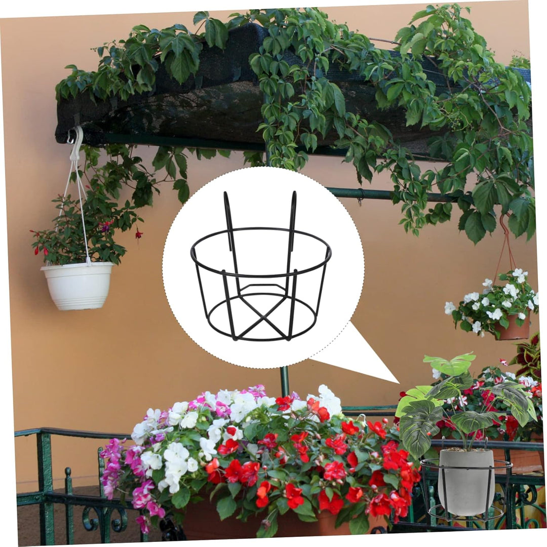 Cabilock 2stücke Bonsai Hängender Blumentopfhalter Mittel Schwarz Stabiler Pflanzentopfständer Mit H