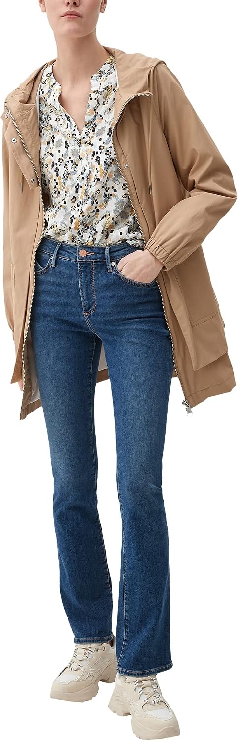 s.Oliver Damen Bluse Langarm 2128312 Bluse Langarm 32 Weiss, 32 Weiss
