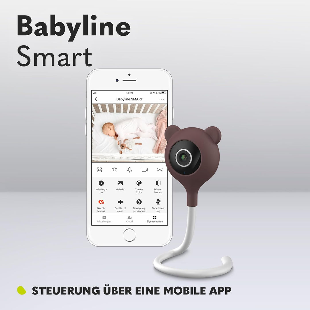 LIONELO Babyline Smart elektronisches Babyphone,Baby Camera Wi-Fi,Mobile Applikation,Bewegungs Geräu