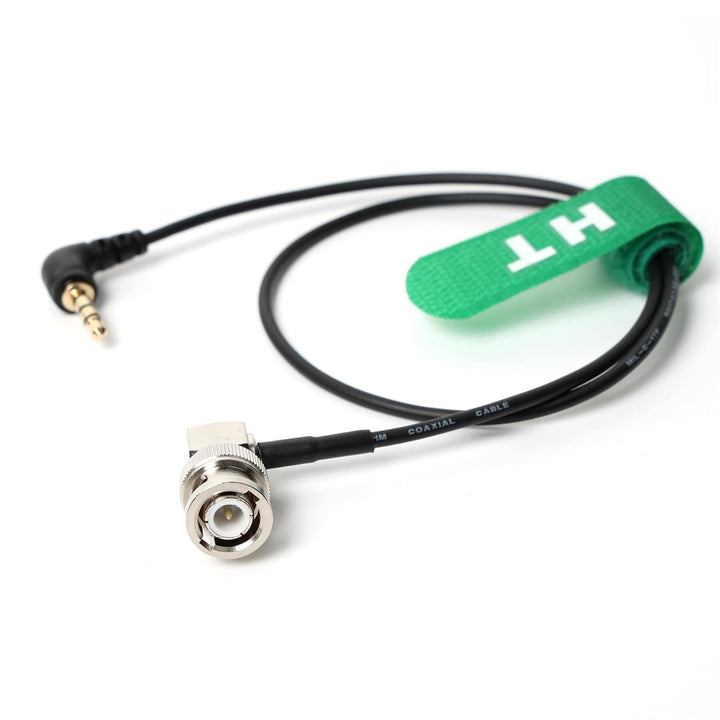 Tentacle Sync Timecode-Kabel, rechtwinklig, 3,5 mm, TRS auf BNC, bidirektional, für Canon- und Sony-