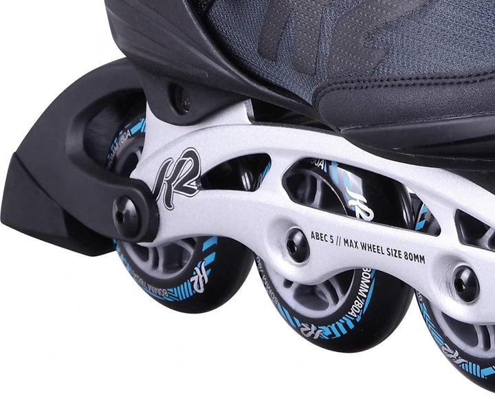 K2 Inline Skates Freedom W Für Damen Mit K2 Softboot, Black - Light Blue EU: 36.5 (UK: 4 / US: 6.5),