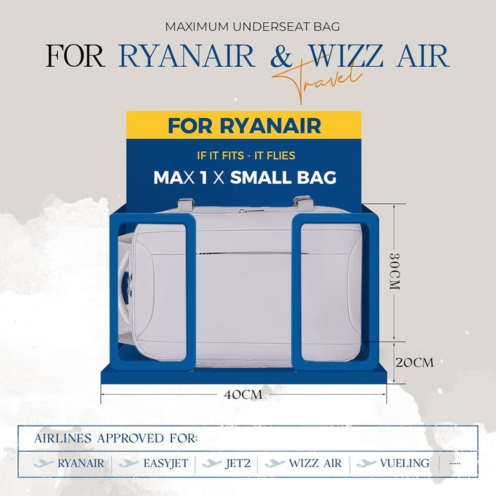 VMIKIV Rucksack Handgepäck 40x30x20 für Wizzair Reiserucksack Damen für Wizz Air,14 Zoll Laptop Ruck