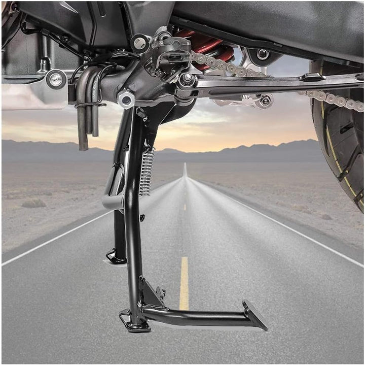 Fayedenicy Motorradzubehörteile für CRF 1000L 16-19, Schwarzer Stahl Center Central Foot Stand Mount