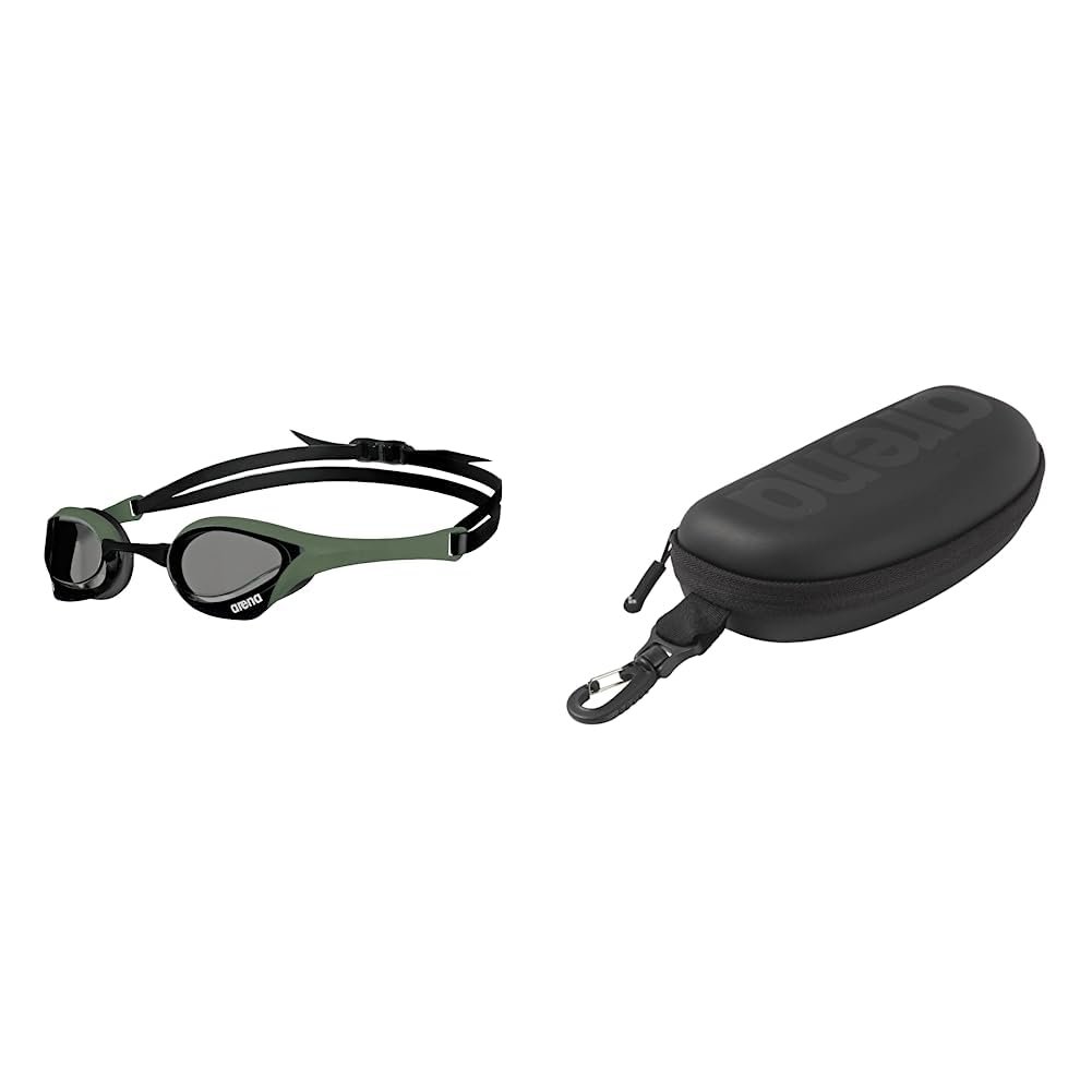 ARENA Herren Cobra Ultra Swipe Brillen (1er Pack) Smoke-Army-Black Einheitsgrösse Bundle mit Schwimm