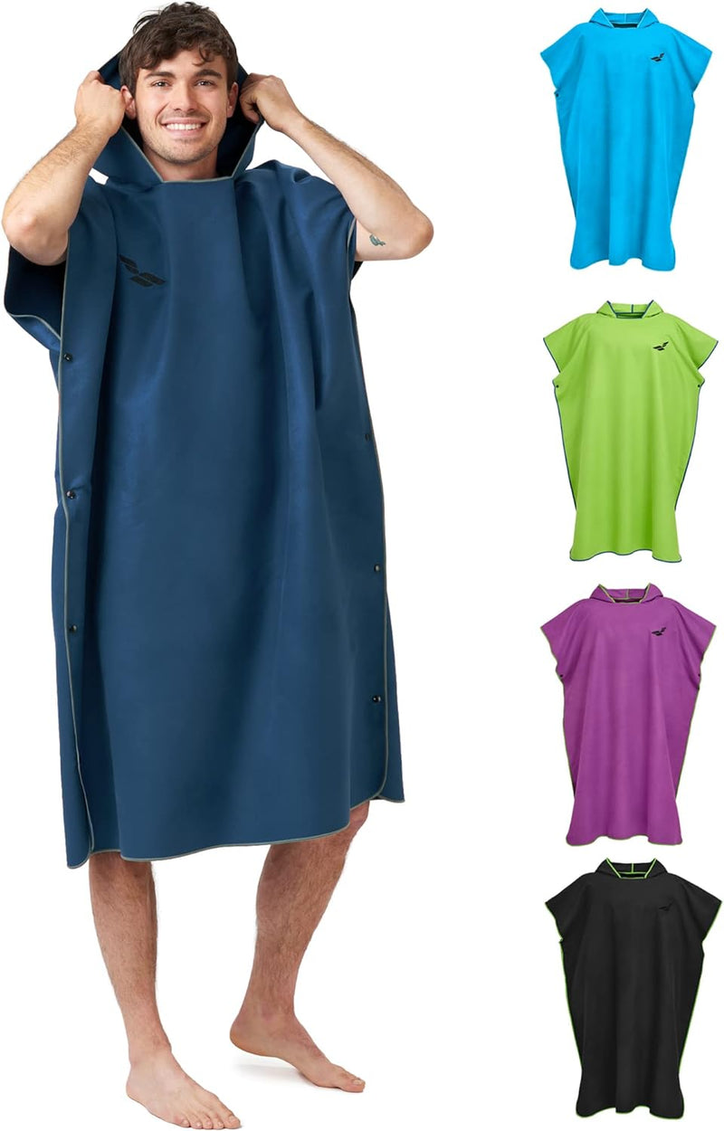 Fit-Flip Surfponcho, Umziehhilfe Damen & Herren – kompakt und sehr leicht – Badeponcho, Umziehhilfe,