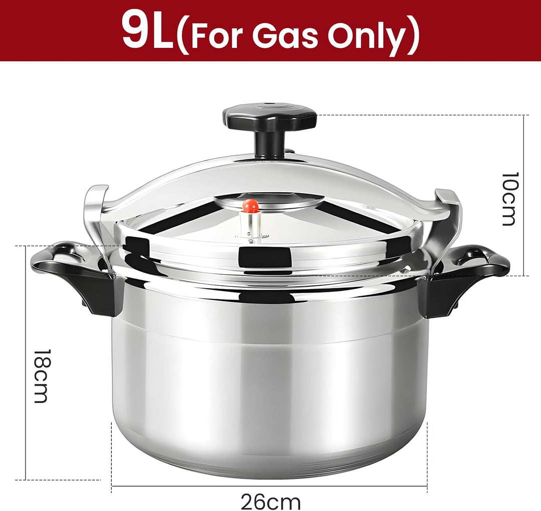 Schnellkochtopf 3L/7L/9L/11L/15L Professionelle Aluminium-Schnellkochtöpfe mit sicherem Verriegelung