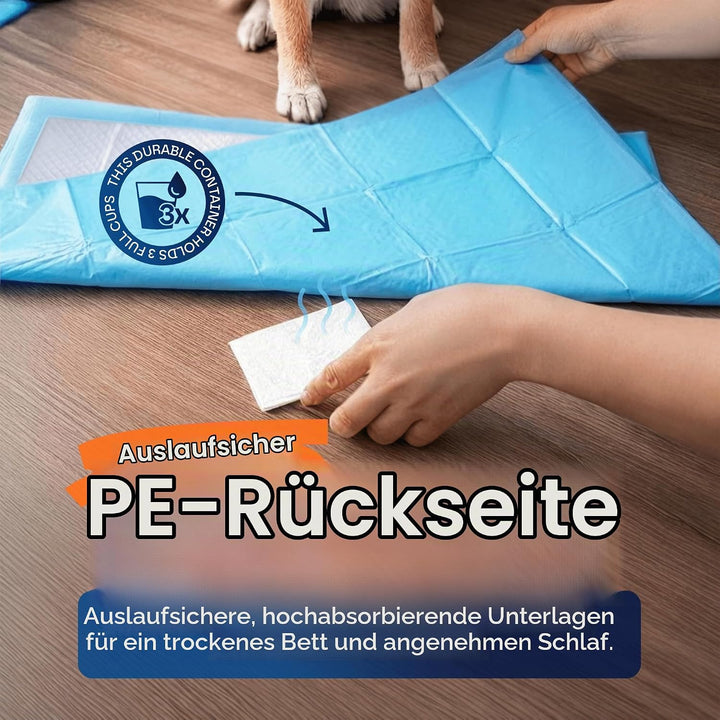 HEALQU Wickelunterlage Einweg – Baby Wickelauflagen 50 Stück 43 x 60cm – extra weich, saugfähig und