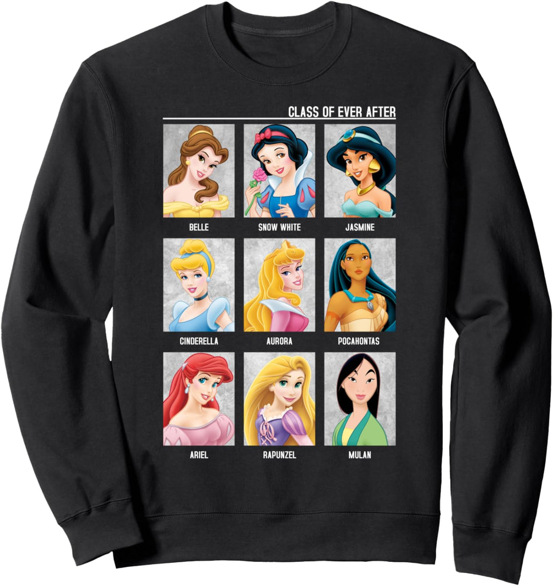 Disney Princess Class Of Ever After Colorful Group Panels Sweatshirt