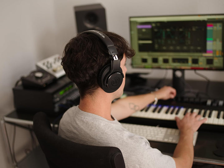 Audio-Technica M20x Professioneller Monitorkopfhörer Schwarz Kabelgebunden, Kabelgebunden