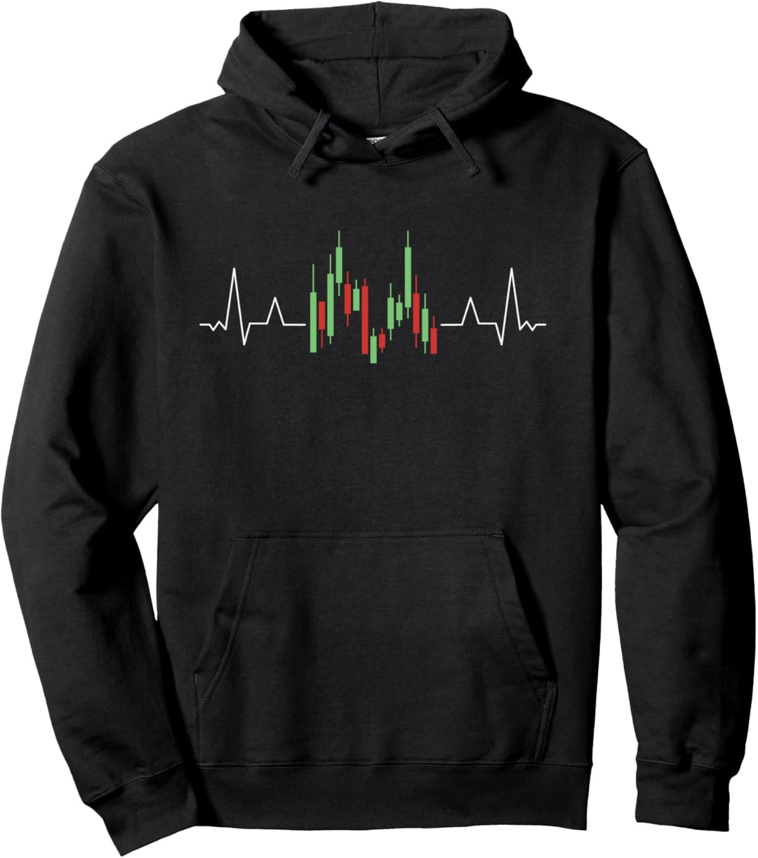 Aktien Trader Herzschlag Pullover Hoodie