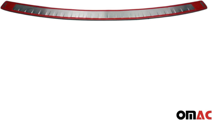 OMAC Ladekantenschutz Stossstangenschutz kompatibel mit VW Caddy 2003-2015 Chrom Silber 1tlg Caddy 2