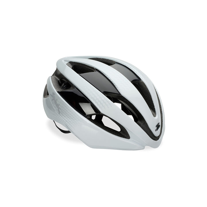 Spiuk Sportline Eleo-Helm (M-L) 53-61 Weiss, Silber, (M-L) 53-61 Weiss, Silber