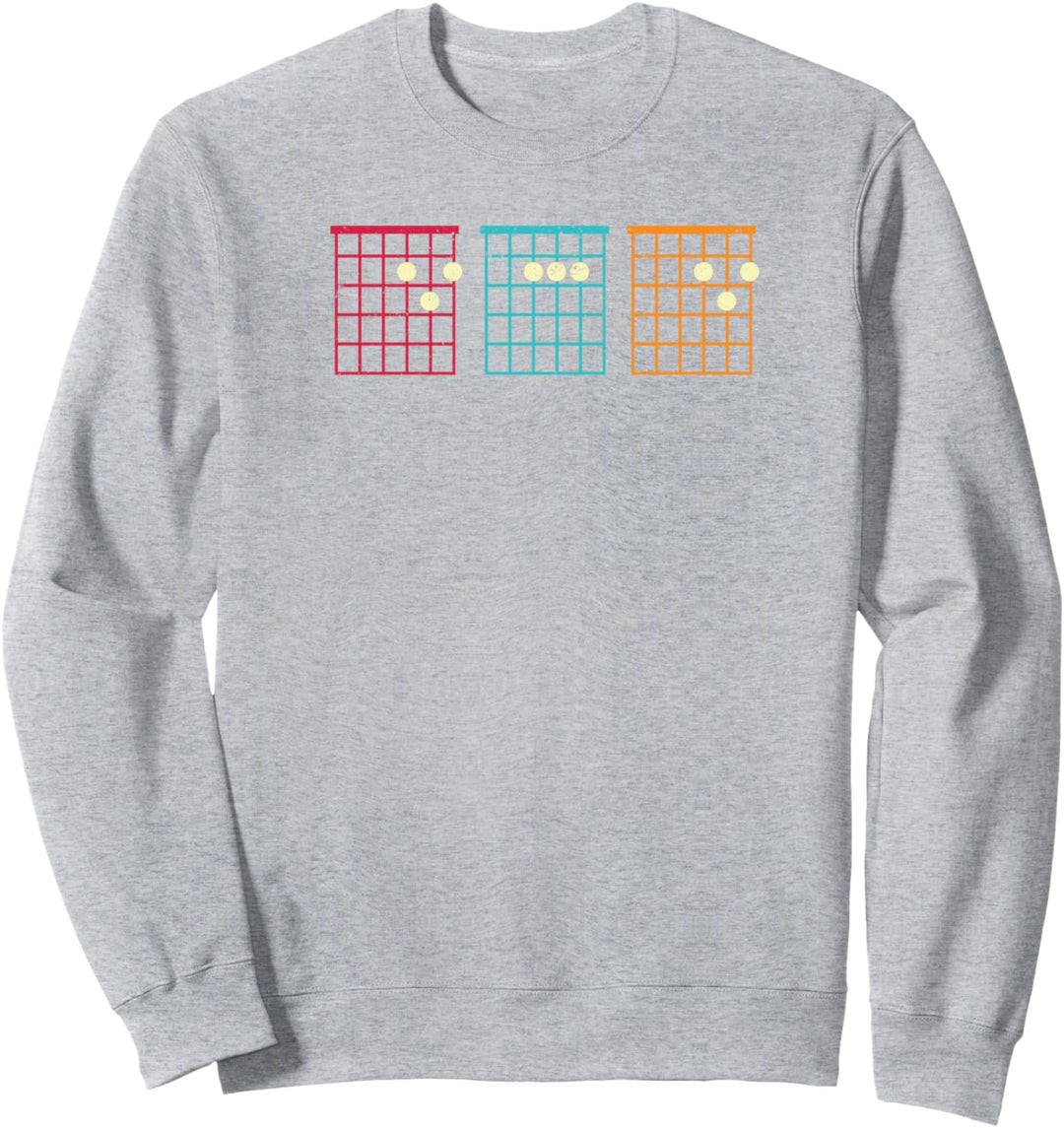 Alles Gute zum Vatertag 2021 Papa Gitarre Akkord Vintage Her Sweatshirt