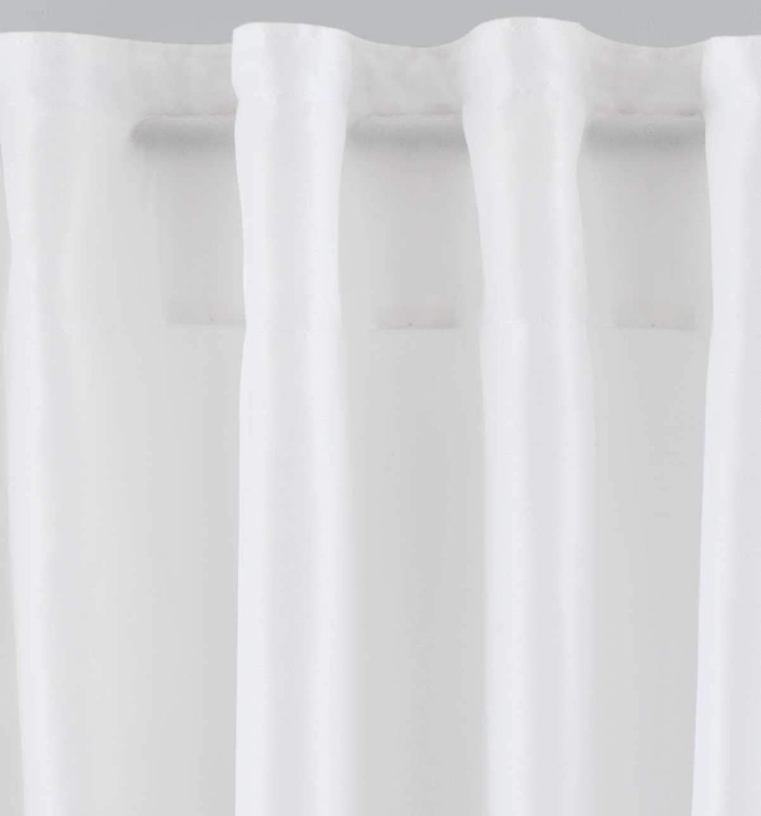 2er Set Vorhänge Verdeckte Schlaufen Cationic »JENA« HxB 250x140 cm Weiss Blickdicht Leinen Optik Ga