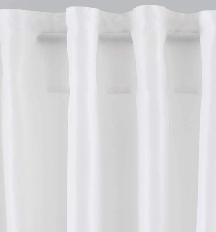 2er Set Vorhänge Verdeckte Schlaufen Cationic »JENA« HxB 250x140 cm Weiss Blickdicht Leinen Optik Ga
