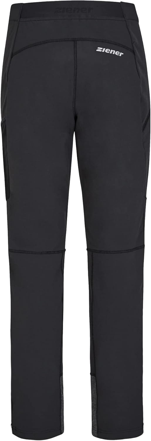 Ziener Herren Softshell-Hose | Skitour, Nordic, Winddicht, elastisch, funktionell Nawo, 46 Schwarz