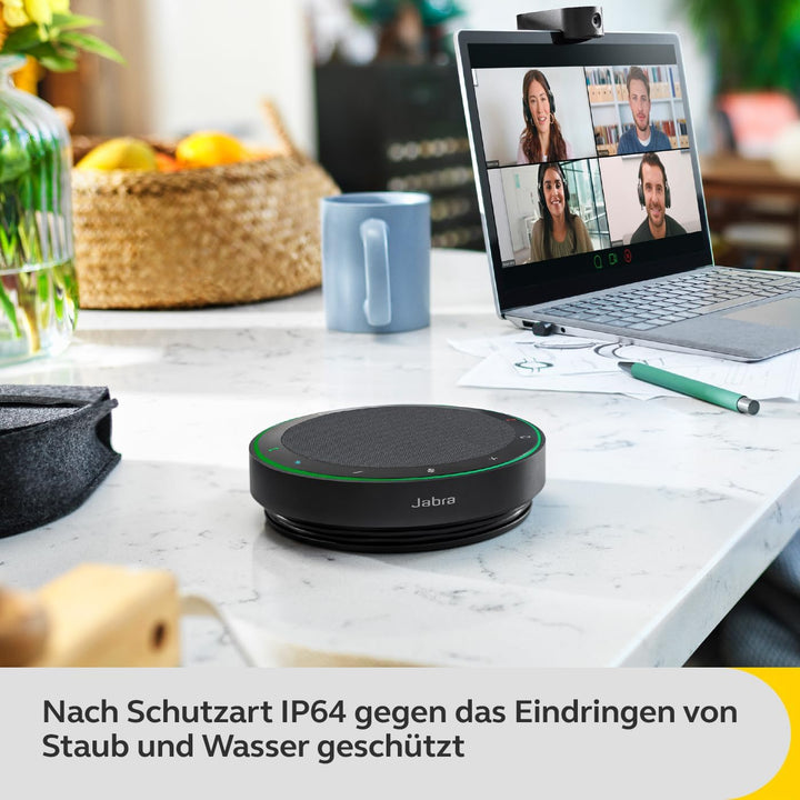 Jabra Speak2 75 schnurlose Freisprechlösung mit USB-A Bluetooth-Adapter, 4 Mikrofone mit Geräuschunt